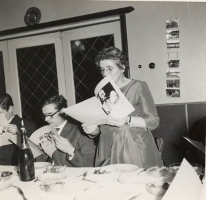 Feest oma Keeren-Janssen 80 jaar. ?, Cor en tante Gra. 1962 Venlo.